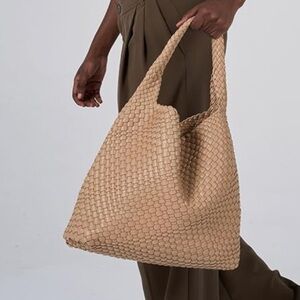 Nordstrom Tan Woven Tote Bag